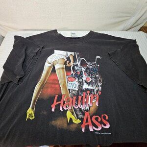 Vintage Sturgis 2003 Hauling Ass T Shirt size 2X Get Ready to Rally